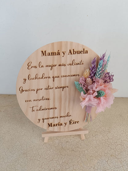 Placas madera personalizada